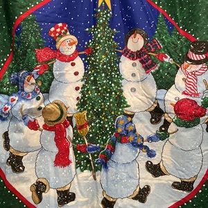 REDUCED⤵️ Beautiful Snowman Quilted Wall Tapestry